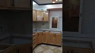 cuisine &eacute;quip&eacute;e en bois h&ecirc;tre Oran 0550097339