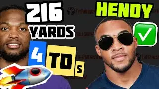 🚀Derrick Henry EXPLODES with 4TDs; Hendy to PLAY!