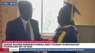 Zainab Akande Emerges Overall Best Student In Broadcast Journalism Set of 2022