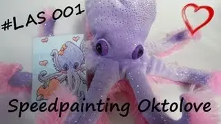 #LAS 1 Speedpainting KaKAO Karte Oktolove Der Lila Rosa Oktopus