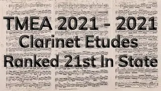 TMEA 2021 - 2022 All Clarinet Etudes
