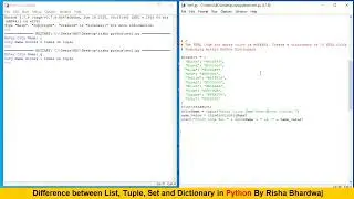 Difference Between List, Tuple, Set and Dictionary in Python