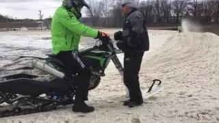 2018 Arctic Cat SVX450 Snobike snow bike is