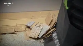 Bauwerk Parquet Dismantling with an HDF substrate