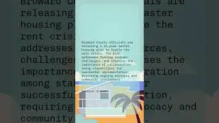 Broward County's Rent Crisis: Navigating a New 10-Year Housing Plan