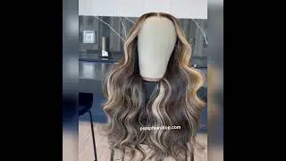 Human Hair Highlight Style Ombre Color Lace Front Wig - Prosphair Shop