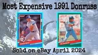 1991 Donruss Most Expensive eBay Sales Baseball Cards - April 2024