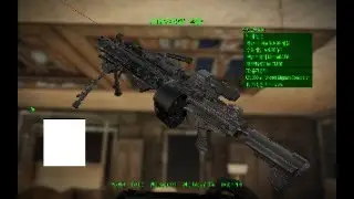Fallout 4 Weapon Enhancement Mode Experience Video of M249 SAW +10 Strength