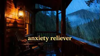 Safe Haven from Anxiety: Cozy Cabin Rain Sounds