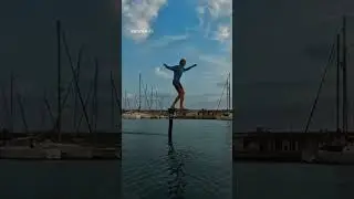 Switching feet on pumpfoil