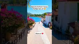 Dat&ccedil;a'da herkesin hayran kaldığı denize &ccedil;ıkan yol 😍 #muğla #deniz #tatil #travel #beach #fethiye