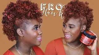 FroHawk on Tapered Short Natural Hair using AS I AM Long & Luxe Products