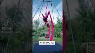 Aerial Silks: 360/Waterfall into Bomb Drop + Scorpion