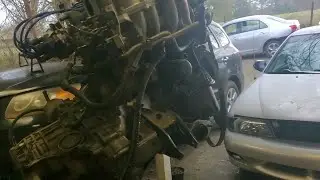 1999 Nissan Sentra 1.6 Engine & Transmission Removal