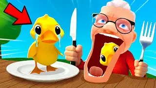 The Ducklings Get EATEN By Granny - I Am Cat VR