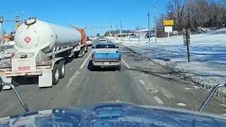 1/31/26, BIG RIG WINTER DRIVE: Ridgeway, VA to Rocky Mount via US-220 (4K Trucking POV)