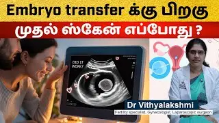 When to Check First Scan After Embryo Transfer 🧬 in tamil ? IVF Journey | Scan | Beta-hCG