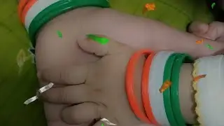 How to make a republic day theme candle 😊 #scented candle #Noorcandles @GoldminesTelefilms