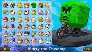 What if you play Marty the Thwomp in Mario Kart 8 Deluxe (Mushroom Cup) (HD)