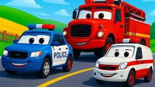 🚓 Police Car to the Rescue! The Bridge Collapsed &ndash; Save the Tower Crane | Wheelcity Animation