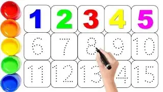 12345 | Numbers | 1234 Number Names | 1 to 15 counting | 12345 learning for kids | 123 songs| colors