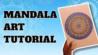 HOW TO MAKE MANDALA ART STEP BY STEP | MANDALA ART TUTORIAL | EASY MANDALA ART  #easyart #mandalaart