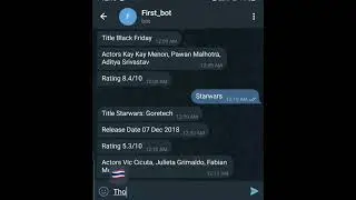 Movie Chat Bot in Telegram