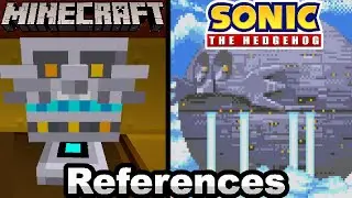 All References in Minecraft Sonic DLC (Tails' Laboratory)