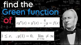 A quick example of finding the Green's Function of a differential equation