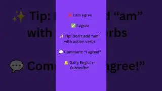 Daily English tip 5 #englishgrammar #english #funwithlanguage #easylearning #learning #learnenglish