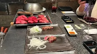 Стейк из говядины Кобе (A5) в японском ресторане Ginza Steak // Празднование 76-летия ресторана O...