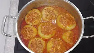 Punjene kuhane paprike - Filovane paprike - Punjene paprike sa mesom i rižom