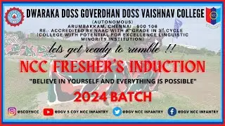 |FRESHER'S INDUCTION|NEW JOURNEY FOR A NEW BEGINNING|BATCH2024|#ncc #toofan #today #army #new