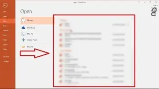 How to clear the list of recently used files in powerpoint