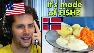 American Reacts to Traditional Norwegian Fiskeboller