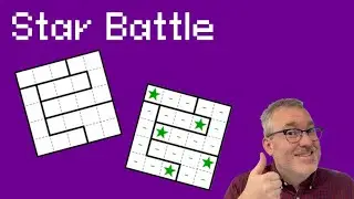 Let's Solve a Star Battle Puzzle! Pathologic 1-14