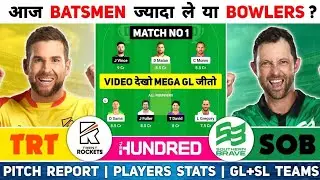 TRT vs SOB Dream11, TRT vs SOB Dream11 Prediction, TRT vs SOB The Hundred Team Today Match