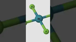 XeF4 molecule shape #moleculargeometry #chemicalbonding