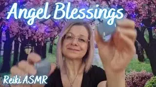 Bringing in Angel Blessings and positive energy. Reiki asmr angelite crystal healing