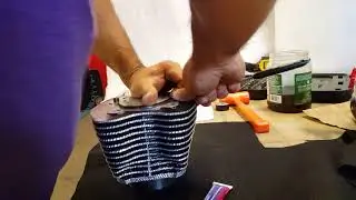 How to install Harley piston into cylinder without special tools.