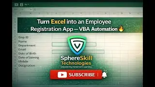Turn Excel into an Employee Registration App &ndash; VBA Automation