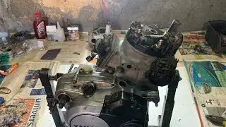 Como não montar um motor de dt 200. Motor da moto caseira! (Não assista esse vídeo)