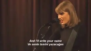 Blank Space - Taylor Swift Lyrics Acoustic (English/T&uuml;rk&ccedil;e Subtitle) The Grammy Museum