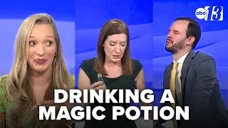 News anchors drink 