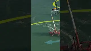Extremely aggressive racing in Cadiz from Spain and Canada!! 🇪🇸😳🇨🇦 #SailGP #Racing #BoatLife