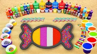 How to make Rainbow Candy with Balloons Orbeez, Giant Pepsi, Fanta, Mtn Dew, Coca Cola vs Mentos
