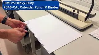 Elmpro PB46 CAL A2, A3, A4, A5 Wire Calendar Binding Machine Video