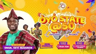Oyo state @ 50, Papa Obesere, Gov. Seyi Makinde in Lekan Salami Stadium. 