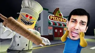 I Played Escape Papa Pizza's Pizzeria! (SCARY OBBY) - No Death Challenge