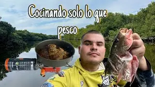 COMIENDO SOLO lo QUE PESCO // PESCA Y COCINA // pesca con Roger 
